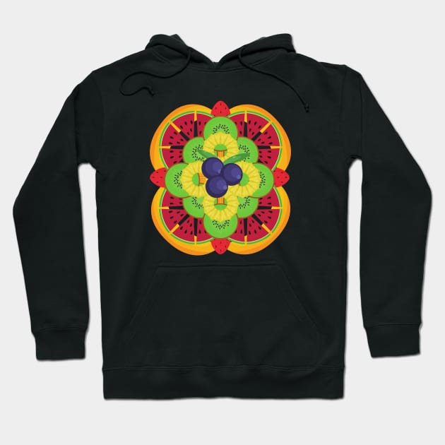 Vegan Fruit Pattern Hoodie by VEN Apparel